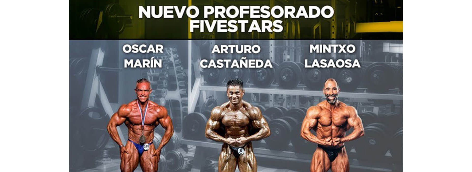 FiveStars Fitness amplía su equipo docente con campeones mundiales en fisicoculturismo